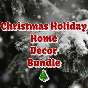 10 Piece Christmas Huge Mystery Box Holiday Home Decor Bundle